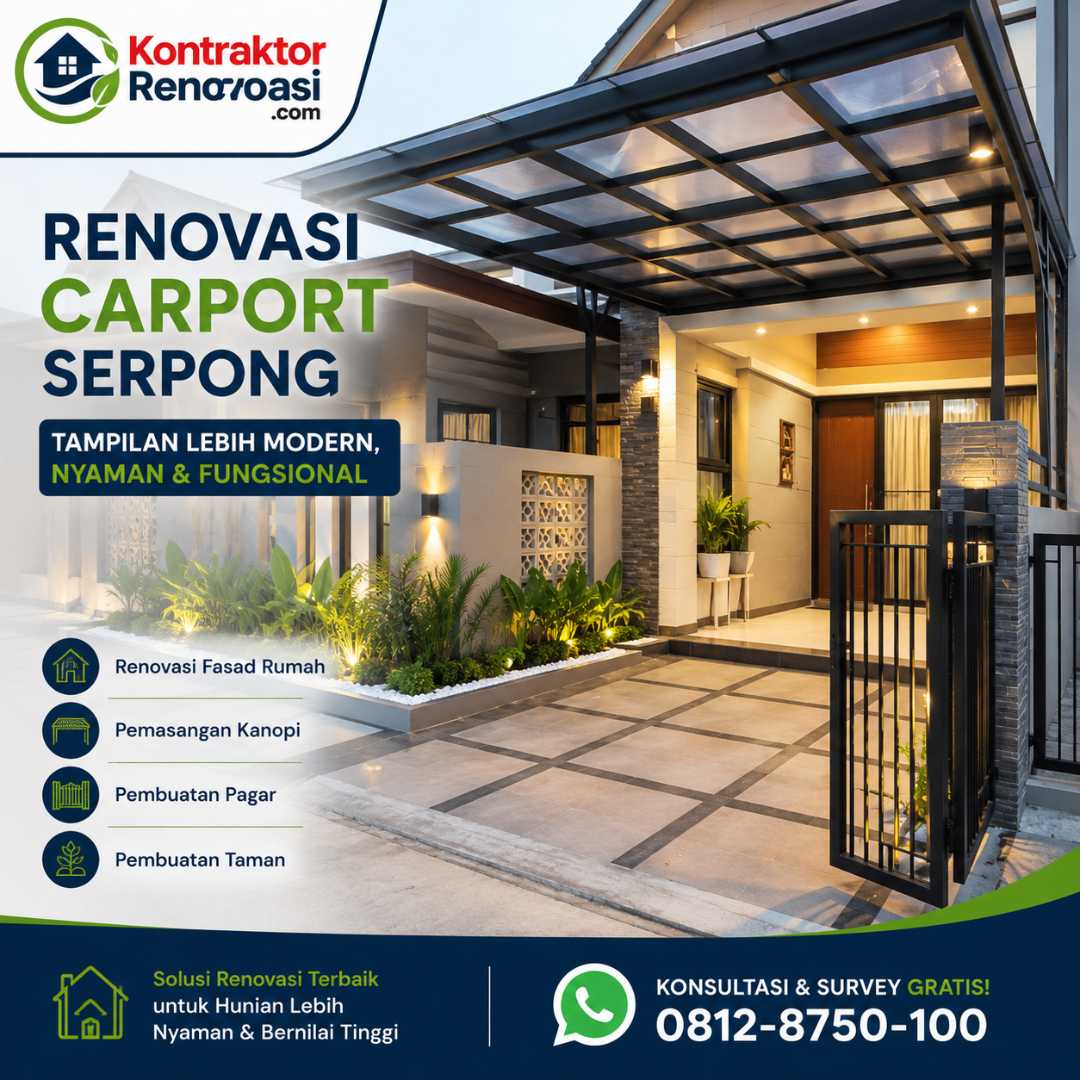 Renovasi Carport Serpong