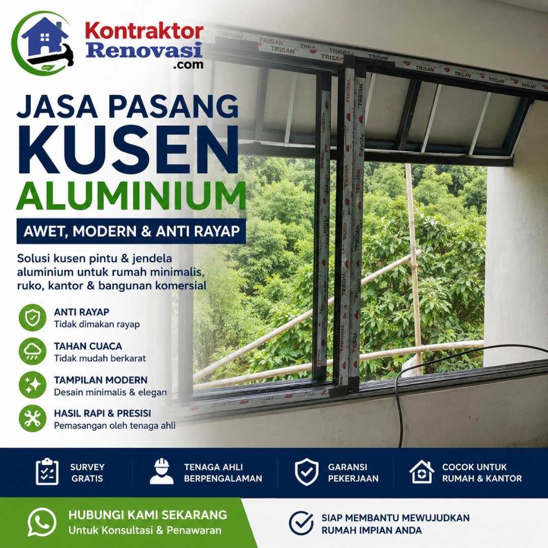 jasa pasang kusen aluminium