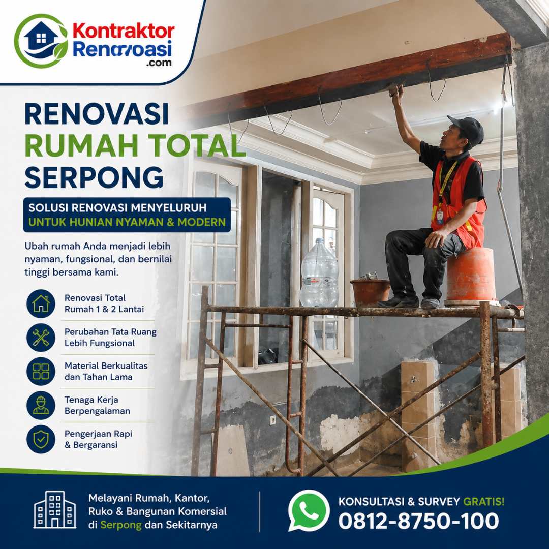 jasa renovasi rumah total serpong