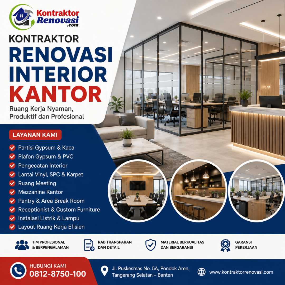 Kontraktor Renovasi Interior Kantor