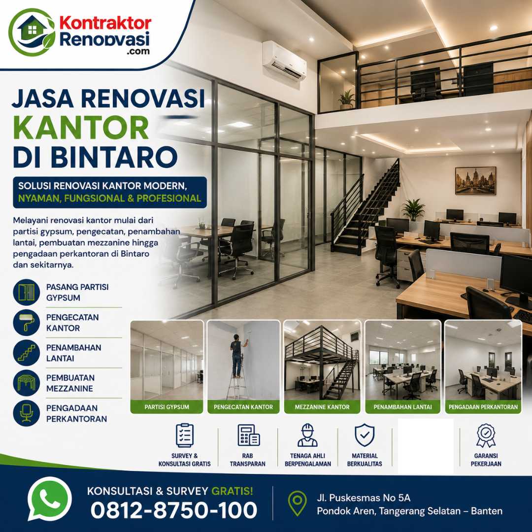 Jasa Renovasi Kantor di Bintaro